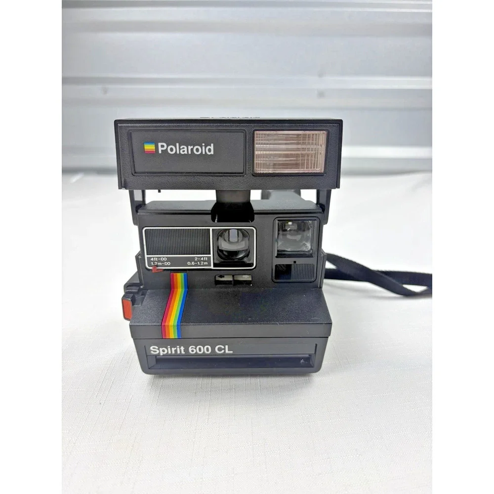 Vintage Polaroid Spirit 600 Land Camera Black USA Made Untested Great Condition